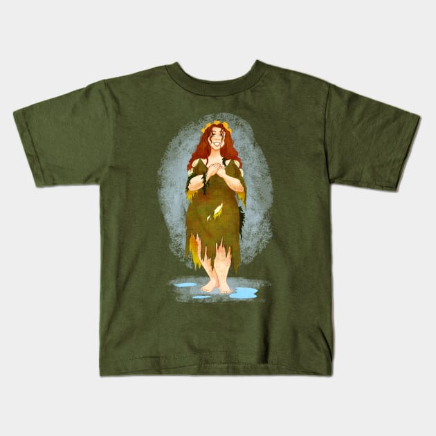 Moat Swimmer Kids T-Shirt by kendyllromine